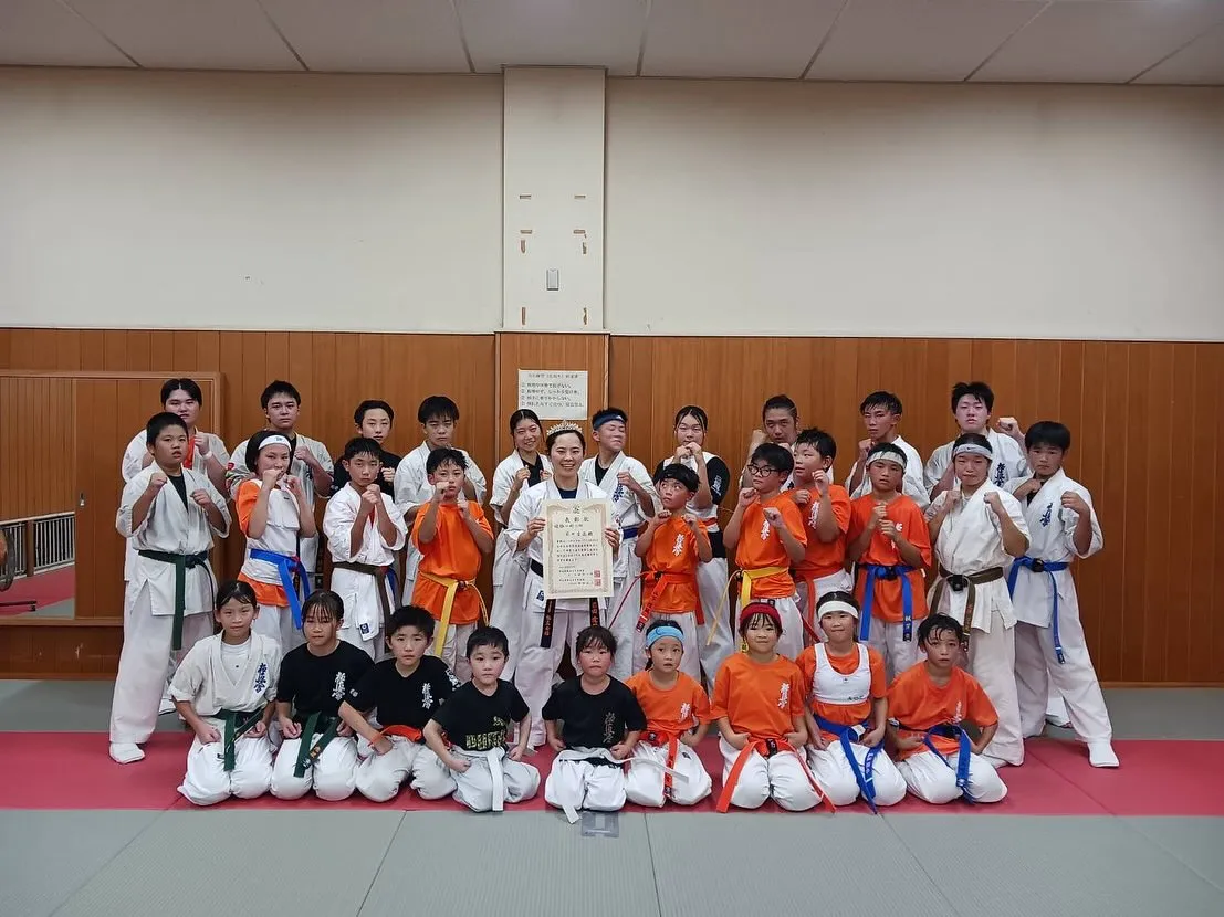 昨日の稽古の際に道場表彰を行いました😊