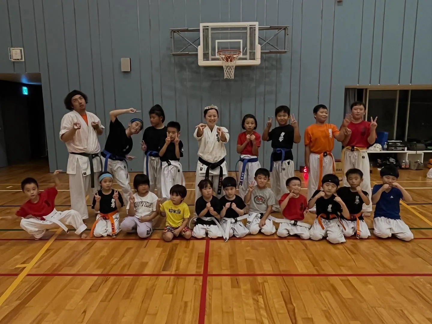 本日はいつもより多い人数で稽古を行いました🔥💪